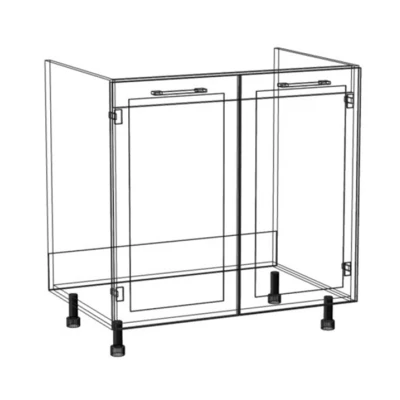 ARACY mosdószekrény - szélesség 80 cm, fehér, lábak 15 cm
