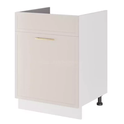 Mosdószekrény fiókkal ARACY - szélesség 60 cm, fehér, lábak 15 cm