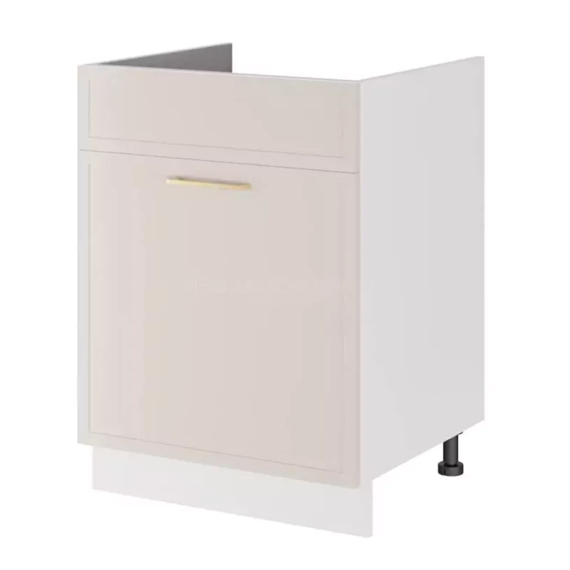 Mosdószekrény fiókkal ARACY - szélesség 60 cm, fehér, lábak 15 cm