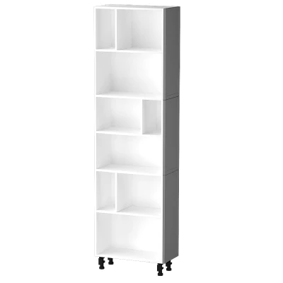 ARACY konyhai polc - szélesség 30 cm, szürke / fehér, lábak 10 cm
