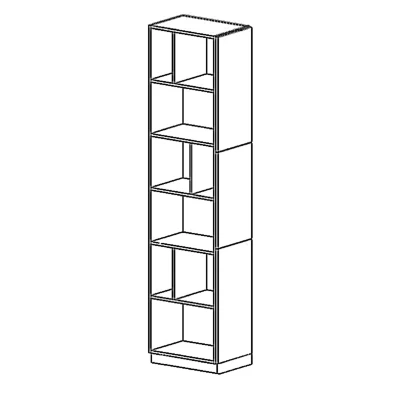 ARACY konyhai polc - szélesség 30 cm, fehér, lábak 15 cm