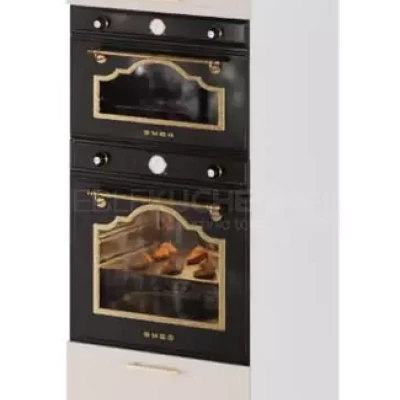 Kombinált szekrény beépített készülékekhez ARACY - szélesség 60 cm, szürke / fehér, lábak 10 cm