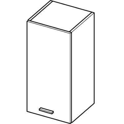 Felső konyhaszekrény ARACY - szélesség 30 cm, szürke / fehér