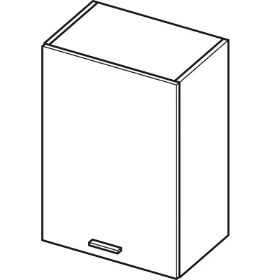 Felső konyhaszekrény ARACY - szélesség 50 cm, szürke / fehér