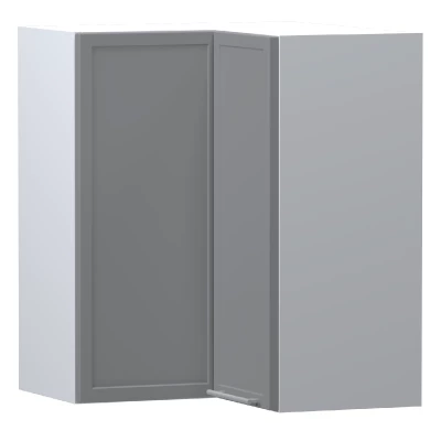 ARACY konyhai sarokszekrény - szélesség 60 cm, szürke / fehér