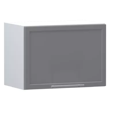 Fali konyhaszekrény ARACY - szélesség 50 cm, szürke / fehér