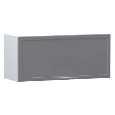 Fali konyhaszekrény ARACY - szélesség 80 cm, szürke / fehér