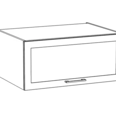 ARACY konyhai faliszekrény - szélesség 80 cm, szürke / fehér