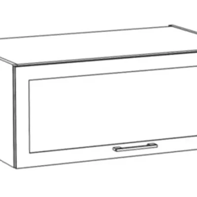 ARACY konyhai faliszekrény - szélesség 90 cm, szürke / fehér