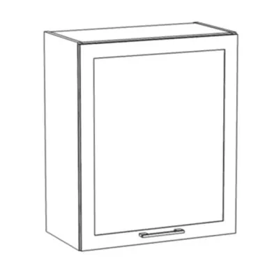 Felső szekrény csepegtetővel ARACY - szélesség 60 cm, fehér
