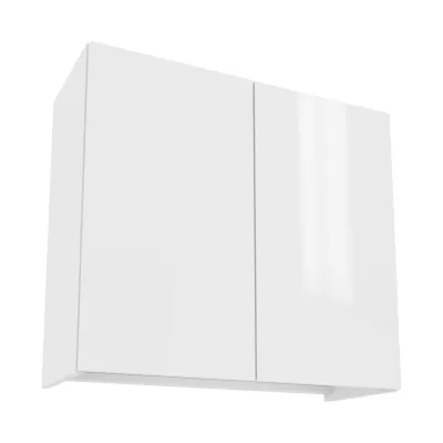 IRENA felső szekrény csepegtetővel - szélesség 80 cm, fényes fehér