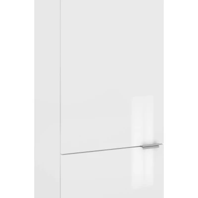 IRENA beépített hűtőszekrényhez való szekrény - szélesség 60 cm, fényes fehér, lábak 15 cm