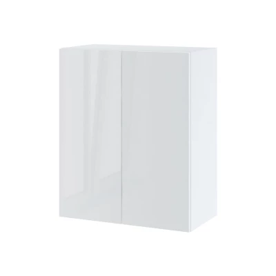 IRENA kétajtós felső szekrény - szélesség 60 cm, fényes fehér