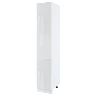 IRENA élelmiszerszekrény - szélesség 40 cm, fényes fehér, lábak 15 cm