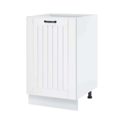 Alsó konyhaszekrény LESJA - szélesség 50 cm, fehér, lábak 15 cm