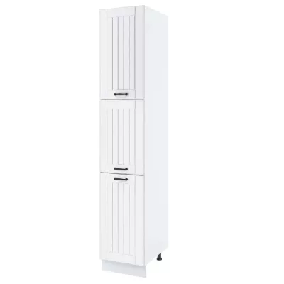 LESJA élelmiszerszekrény - szélesség 40 cm, fehér, lábak 10 cm