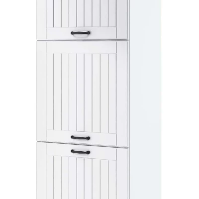 LESJA élelmiszerszekrény - szélesség 60 cm, fehér, lábak 10 cm