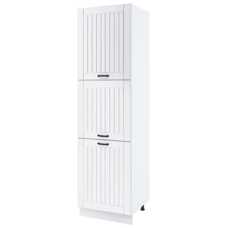 LESJA élelmiszerszekrény - szélesség 60 cm, fehér, lábak 10 cm
