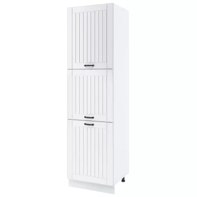 LESJA élelmiszerszekrény - szélesség 60 cm, fehér, lábak 15 cm
