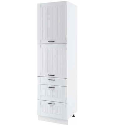 LESJA kombinált élelmiszerszekrény - szélesség 60 cm, fehér, lábak 15 cm