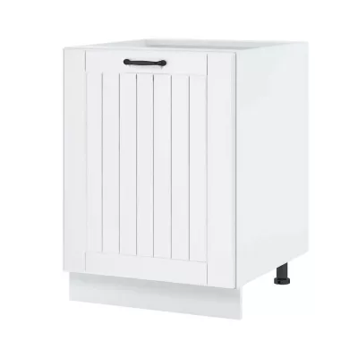 LESJA szigetszekrény - szélesség 60 cm, fehér, lábak 10 cm