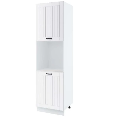 LESJA beépített sütőhöz való konyhaszekrény - szélesség 60 cm, fehér, lábak 15 cm