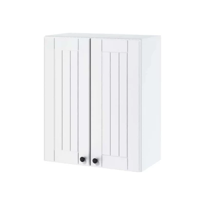 LESJA kétajtós felső szekrény - szélesség 60 cm, fehér