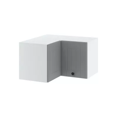 LESJA felső sarokszekrény - szélesség 60 cm, szürke / fehér