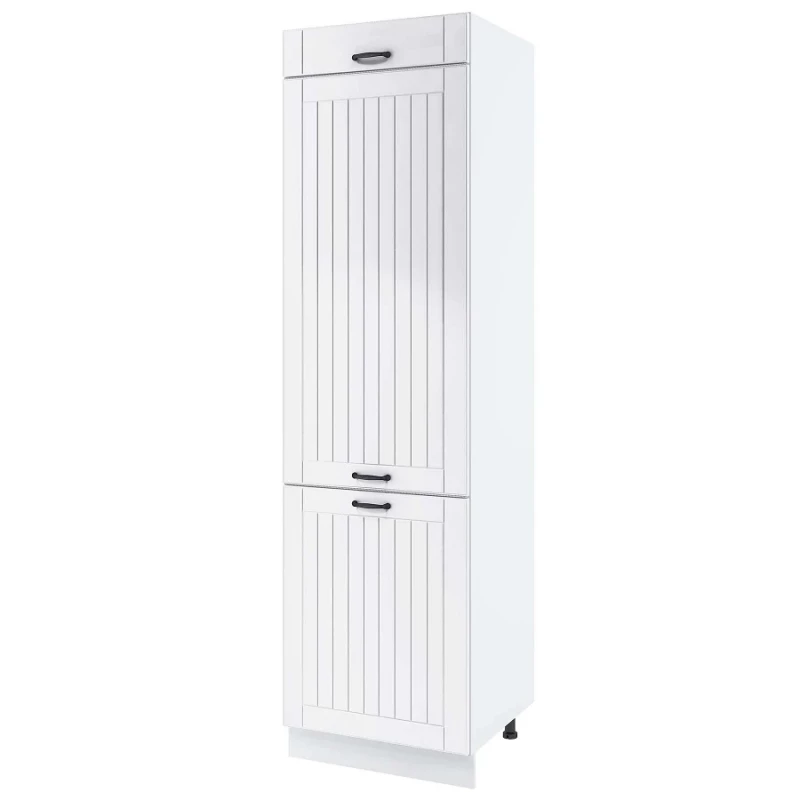 LESJA beépített hűtőszekrényhez való szekrény - szélesség 60 cm, fehér, lábak 15 cm