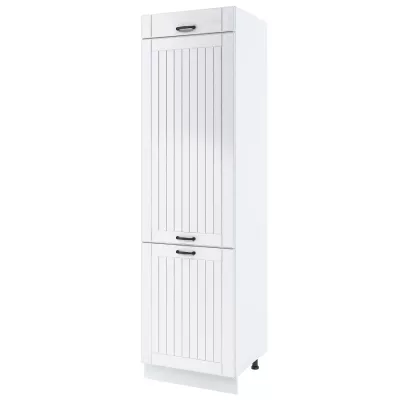 LESJA beépített hűtőszekrényhez való szekrény - szélesség 60 cm, fehér, lábak 15 cm