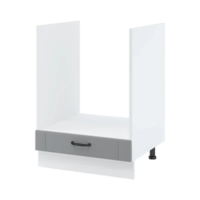 LESJA beépített sütőszekrény - szélesség 60 cm, szürke / fehér, lábak 15 cm