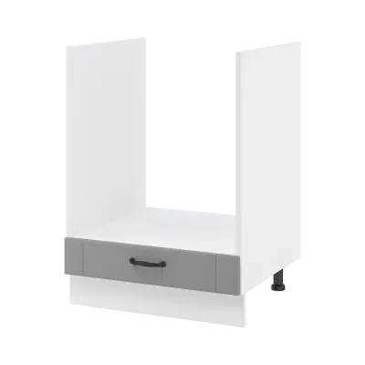 LESJA beépített sütőszekrény - szélesség 60 cm, szürke / fehér, lábak 15 cm