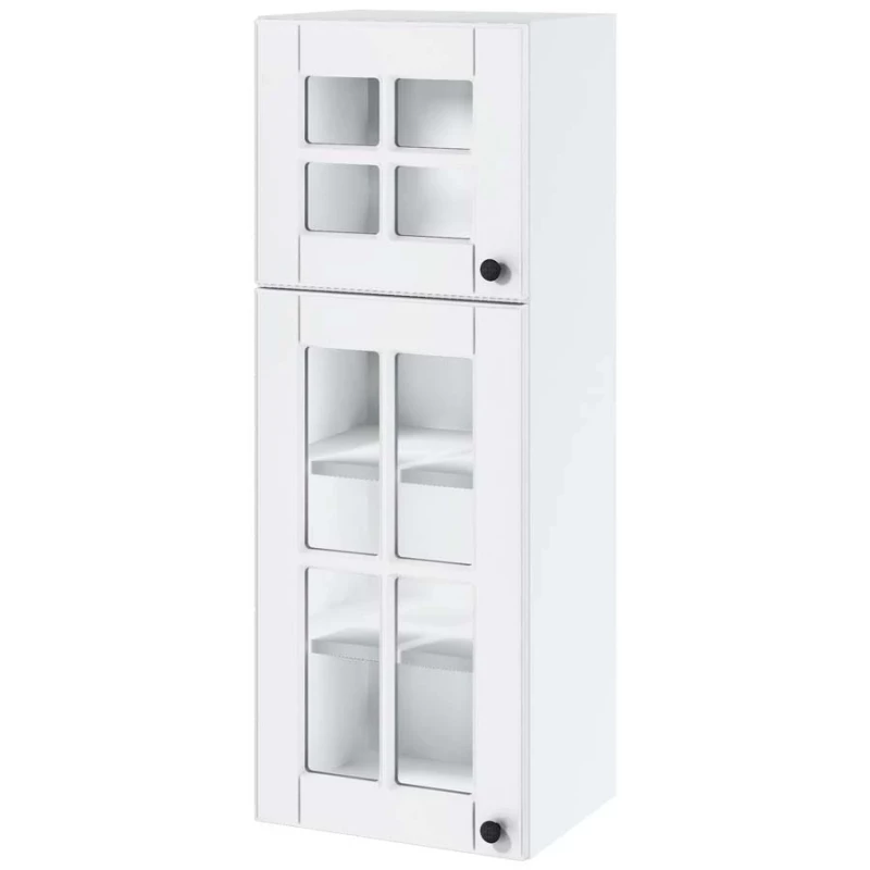 LESJA üveges faliszekrény - szélesség 40 cm, fehér