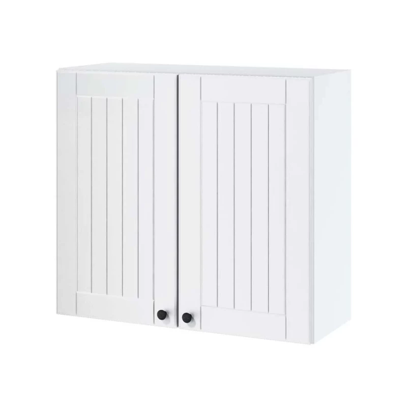 LESJA felső szekrény csepegtetővel - szélesség 80 cm, fehér