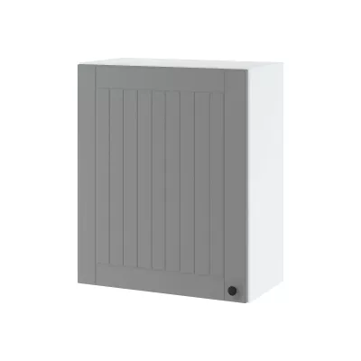 LESJA felső szekrény csepegtetővel - szélesség 60 cm, szürke / fehér