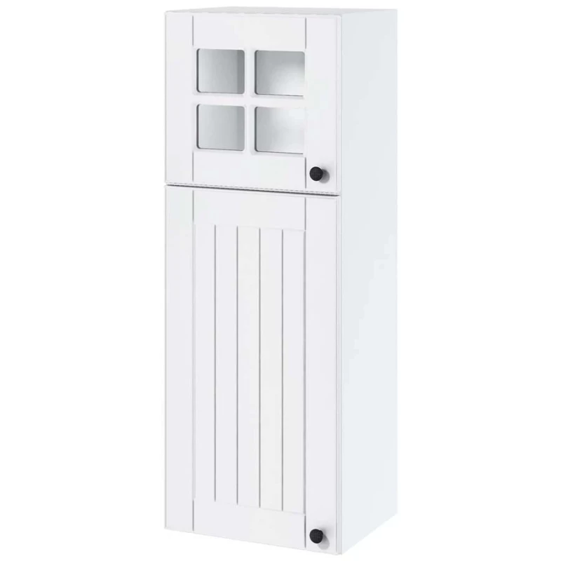 Kétajtós fali szekrény LESJA - szélesség 40 cm, fehér