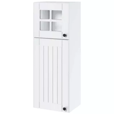 Kétajtós fali szekrény LESJA - szélesség 40 cm, fehér