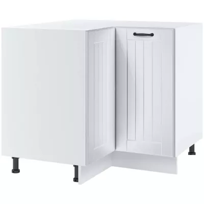 LESJA alsó sarokszekrény - szélesség 90 cm, fehér, lábak 15 cm