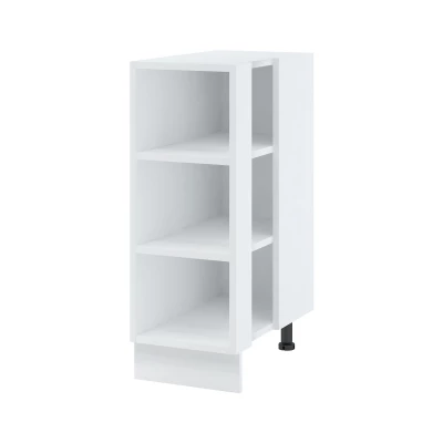 Alsó nyitott szekrény AYLA - szélesség 32 cm, fehér, lábak 15 cm