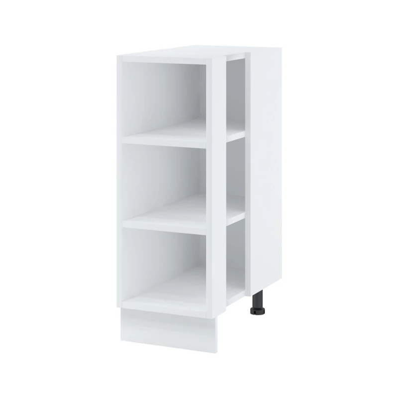 Alsó nyitott szekrény AYLA - szélesség 32 cm, fehér, lábak 15 cm