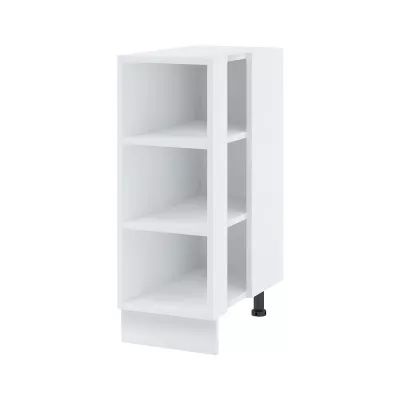 Alsó nyitott szekrény AYLA - szélesség 32 cm, fehér, lábak 15 cm