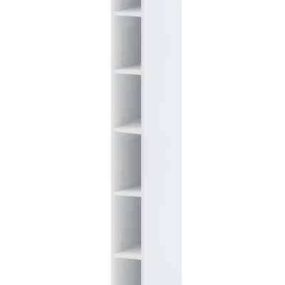 Magas konyhai polc AYLA - szélesség 20 cm, fehér, lábak 10 cm
