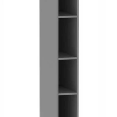 Magas konyhai polc AYLA - szélesség 20 cm, szürke, lábak 15 cm