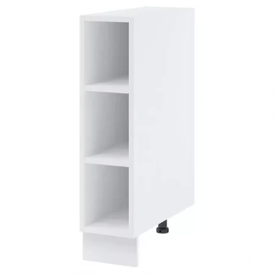 Alsó nyitott szekrény AYLA - szélesség 20 cm, fehér, lábak 15 cm