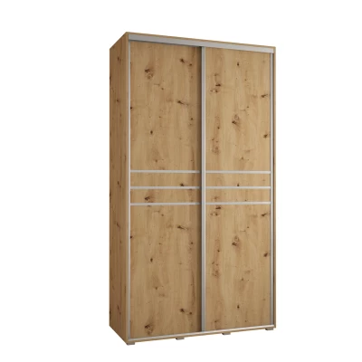 ASIRI 10 gardróbszekrény - 140/45 cm, artisan tölgy / ezüst