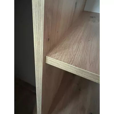 ASIRI 5 gardróbszekrény - 140/45 cm, artisan tölgy / fekete