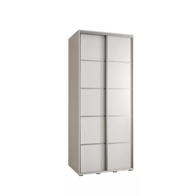 ASIRI 4 gardróbszekrény - 120/45 cm, fehér / ezüst