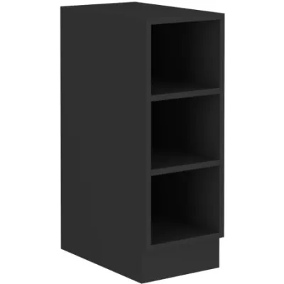 AGAFIJA alsó nyitott szekrény - szélesség 30 cm, fekete