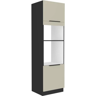 AGAFIJA beépített szekrény - szélesség 60 cm, kasmír / fekete