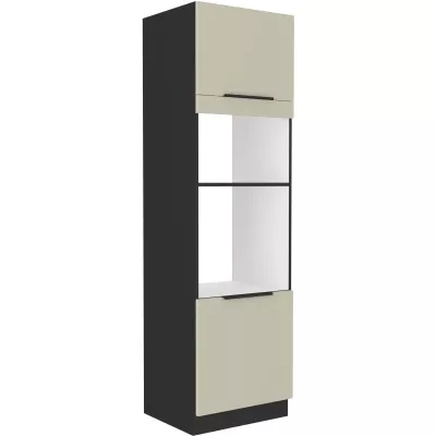 AGAFIJA beépített szekrény - szélesség 60 cm, kasmír / fekete